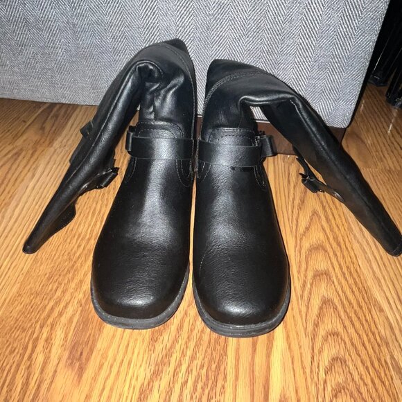 Dream Paris Tall Black Boots - Picture 1 of 6